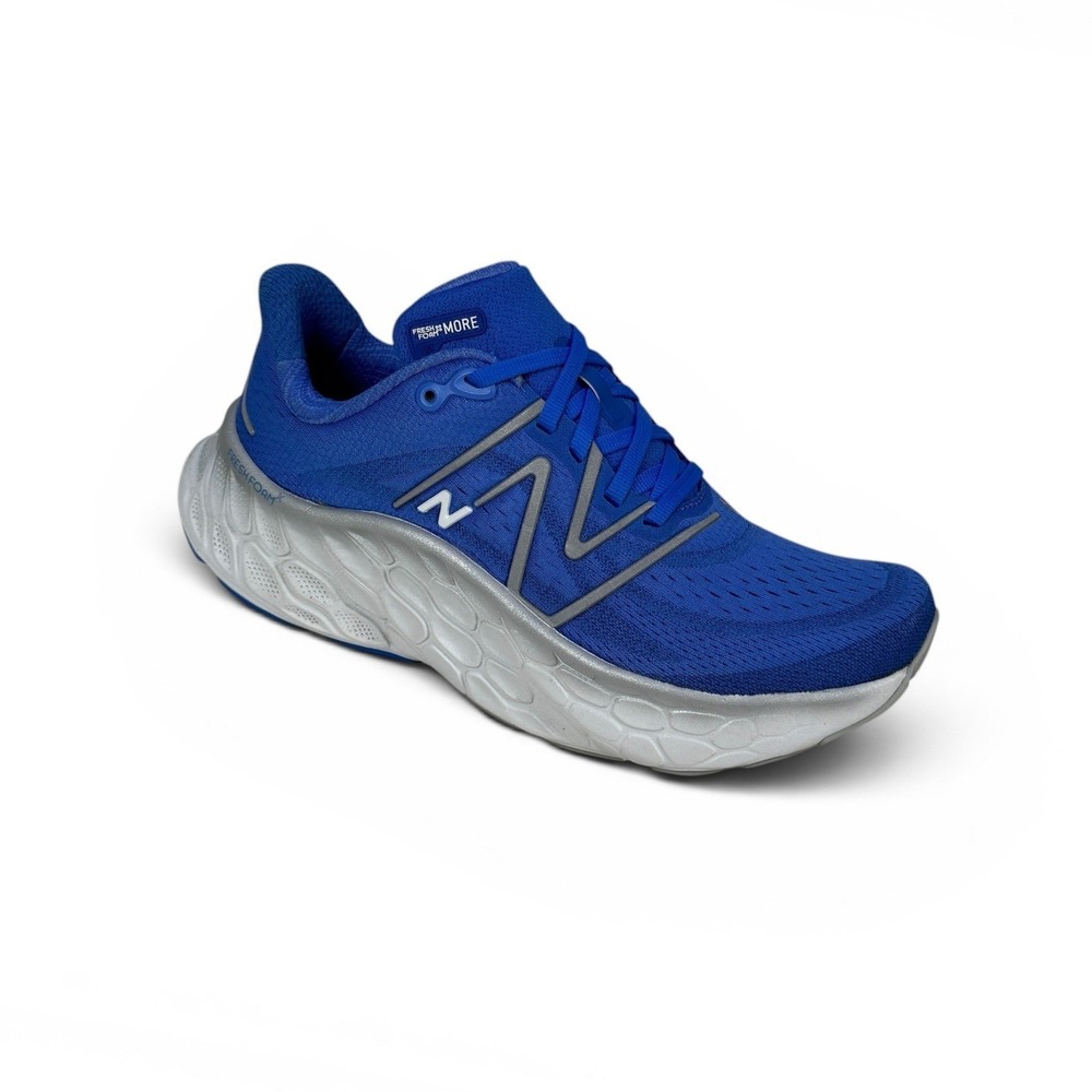 New Balance Fresh Foam X More V4 Running Shoes Womens 7.5 B Bright Lapis Blue